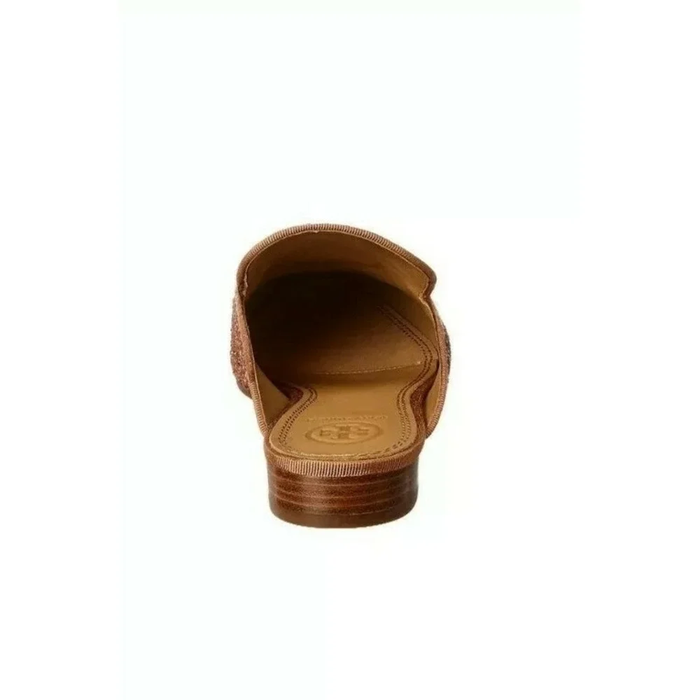 NEW Tory Burch Amelia‎ Backless Loafer Glitter Rose Gold Size 11 M